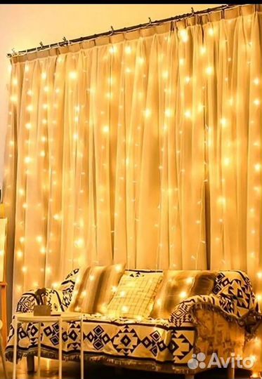 Гирлянда штора 3х2 3*3