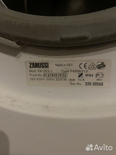 Стиральная машина zanussi бу