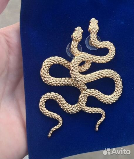 Серьги змеи