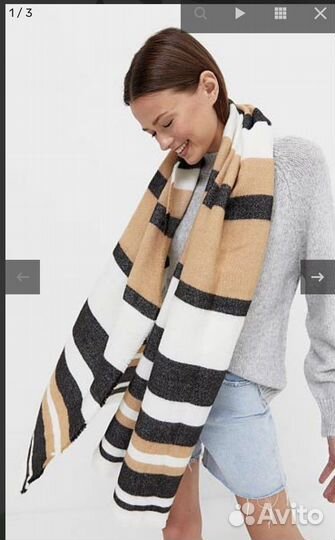 Шарф stradivarius Новый 2 шт