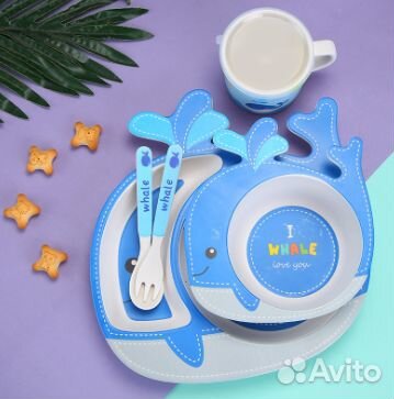 Детская посуда бамбук