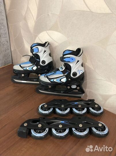Коньки ролики 2в1