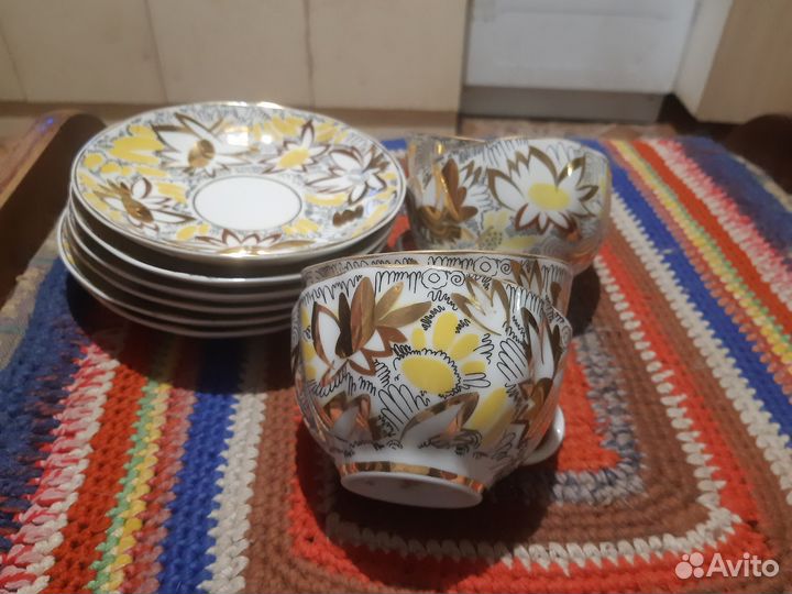 Чайные пары золотые ромашки