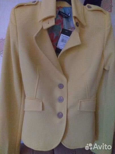 Жакет ярко желтый новый,из бутика спб