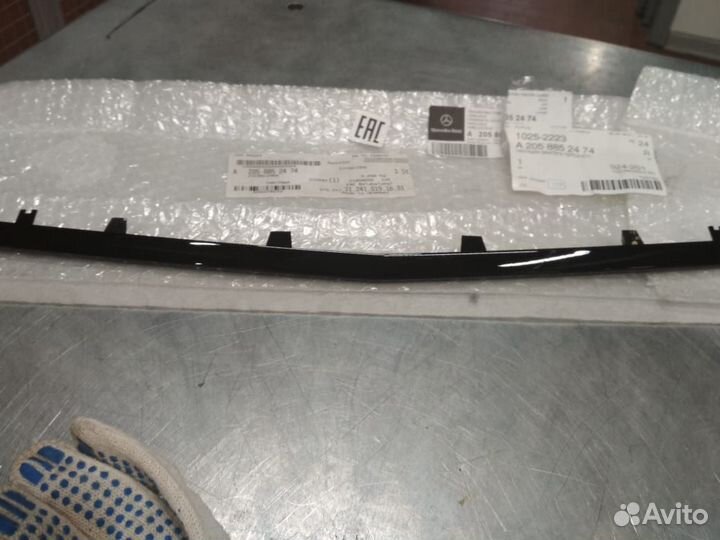 Mercedes Benz Молдинг переднего бампера
