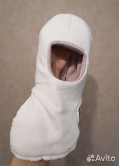 Новая шапка шлем зимняя тёплая детская