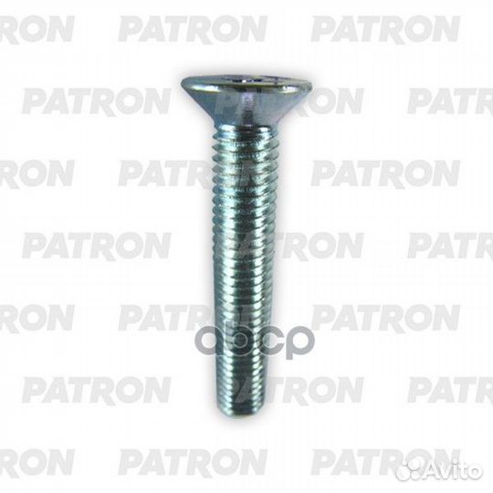 Болт металлический белый с потайной головкой M5