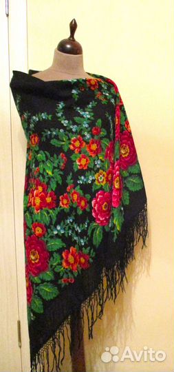 Павловопосадский платок, винтаж