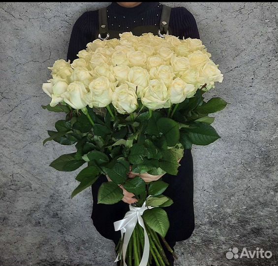 Белые розы гиганты