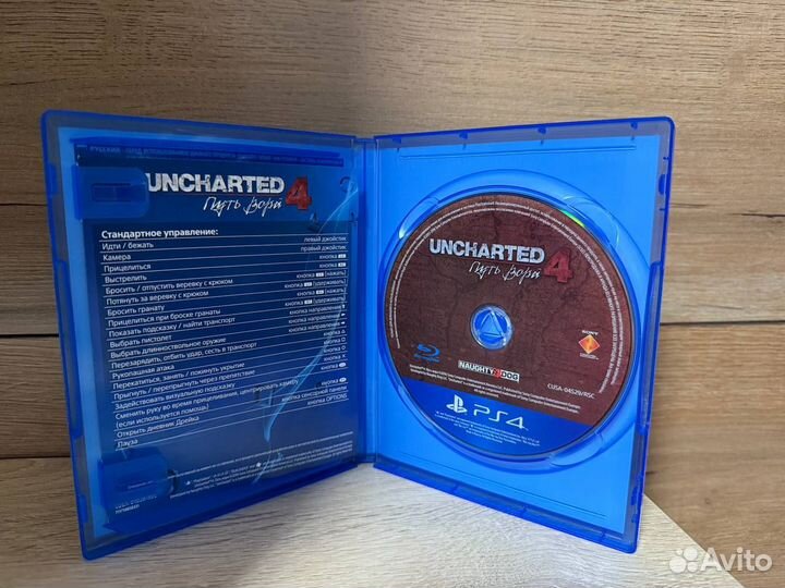Uncharted 4 путь вора ps4 диск