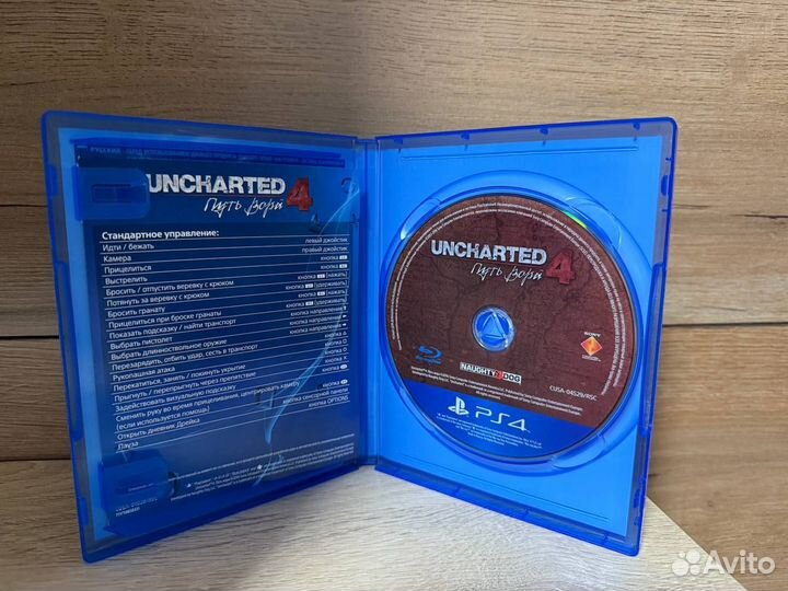 Uncharted 4 путь вора ps4 диск