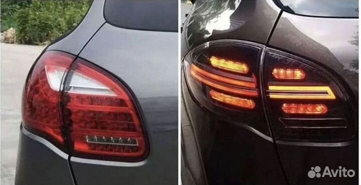 Фонари задние Black Porsche Cayenne 958 LED