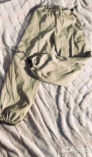Штаны карго, бежевые, xs