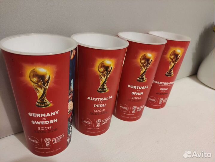 Коллекционные стаканы Чемпионат мира Fifa 2018