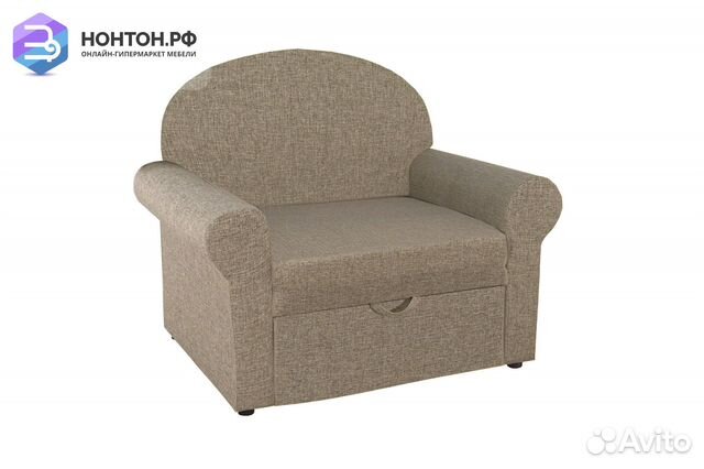 Кресло выкатное Новь-1 темно-бежевое