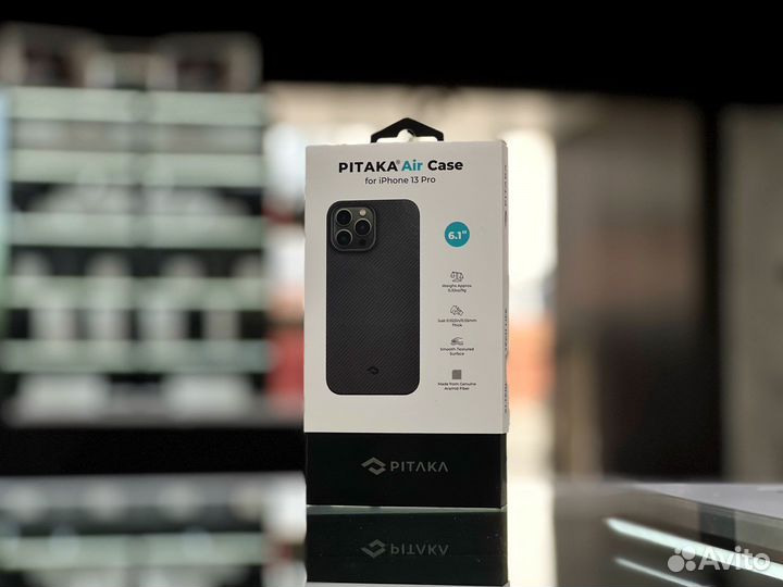 Чехол Pitaka iPhone 13 Pro Black/Gray Twill Новый