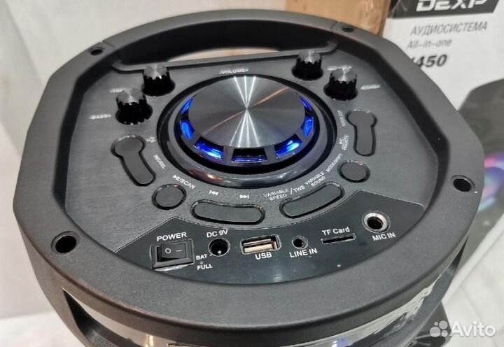 Портативная аудиосистема 80 Вт Bluetooth 5000 мА*ч