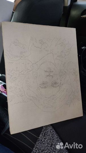 Холст на подрамнике грунтованный