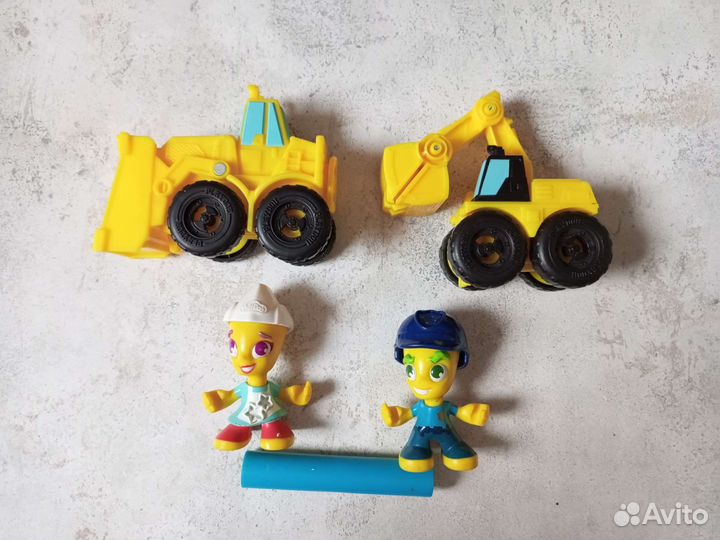 Набор формочек Плей До Бульдозер и экскаватор