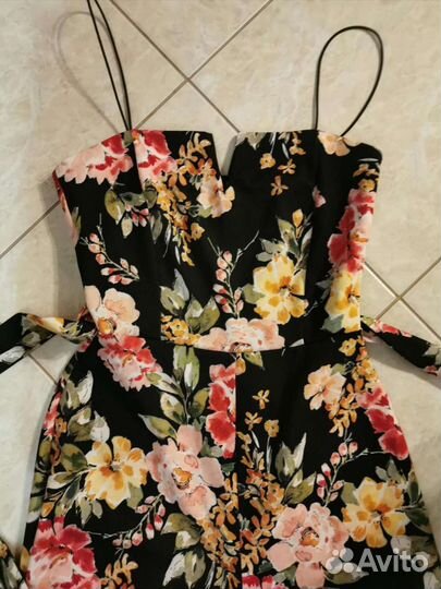 Комбинезон в цветочный принт