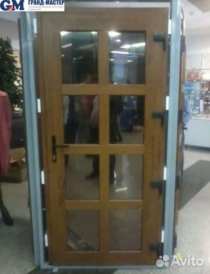 Дверь пвх ламинированная в цвет дуб