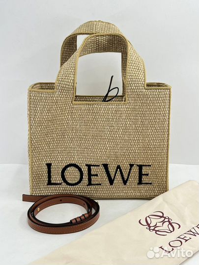 Сумка женская тоут Loewe Font Tote из рафии