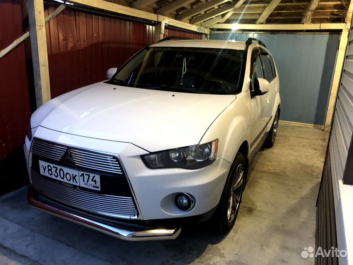 Защита бампера mitsubishi outlander xl