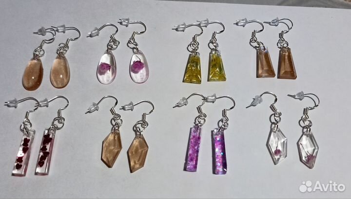 Серьги, ручная работа