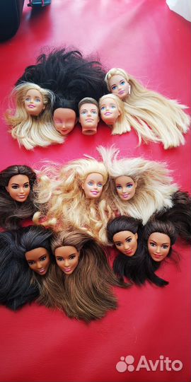 Головы и тела кукол барби