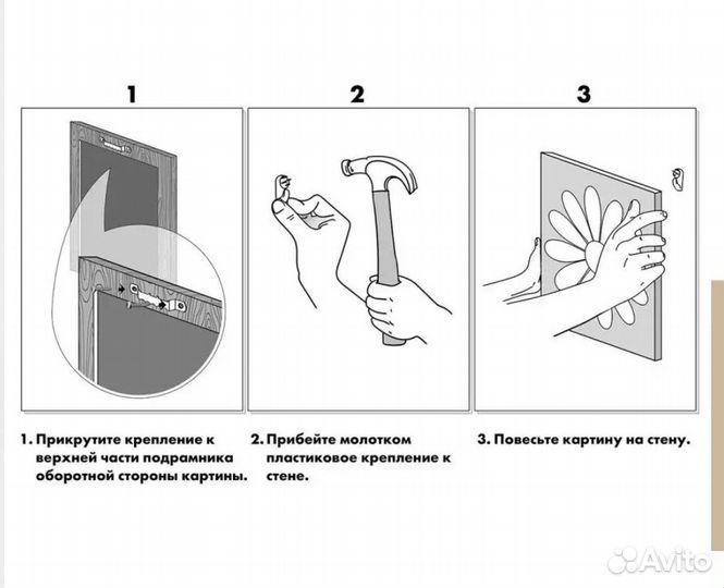 Большая картина на холсте