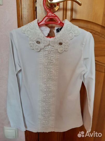 Блузка для девочки в школу 134