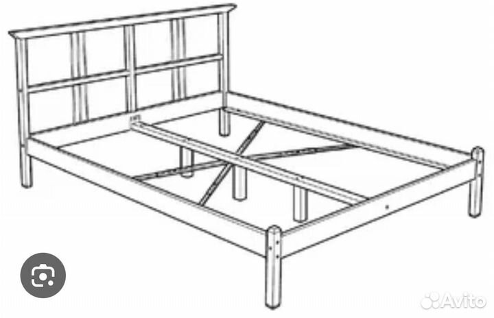 Кровать двухспальная IKEA