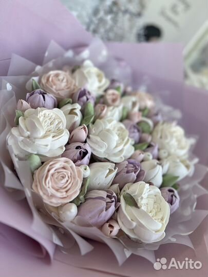 Съедобные букеты из зефира