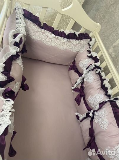 Детская кровать с бортом и матрасом