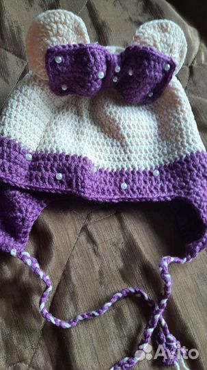 Детские шапочки вязаные крючком
