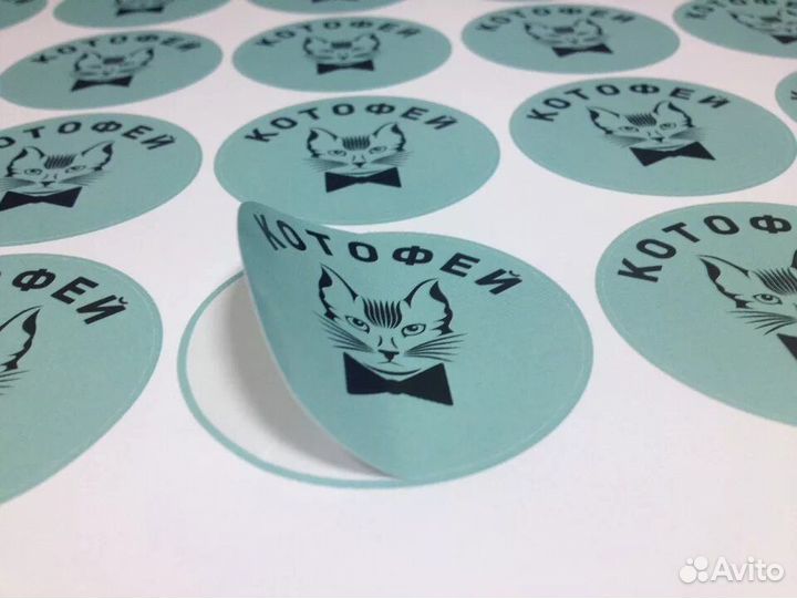 Печать визиток, наклеек, буклетов, листовок