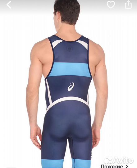Борцовское трико asics 42-44 р