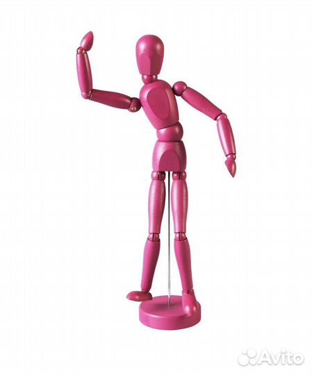 Розовый деревянный человечек IKEA