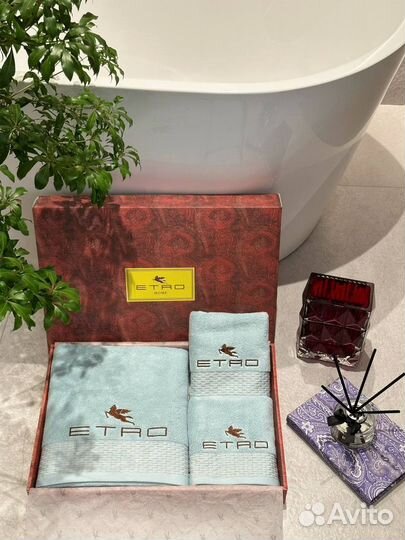 Набор махровых полотенец Etro Италия Оригинал