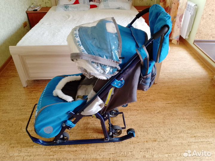 Детские санки коляска ника