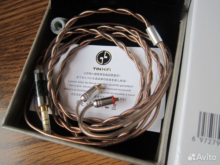 Кабель 3,5 на mmcx Tinhifi