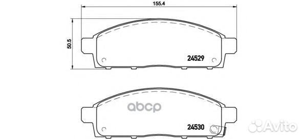 Колодки тормозные дисковые передн. mitsubishi L