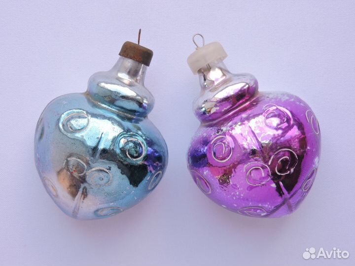 Елочные игрушки СССР, много, прищепки подвесы