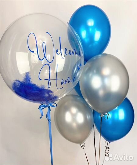 Воздушные гелиевые шары на выписку