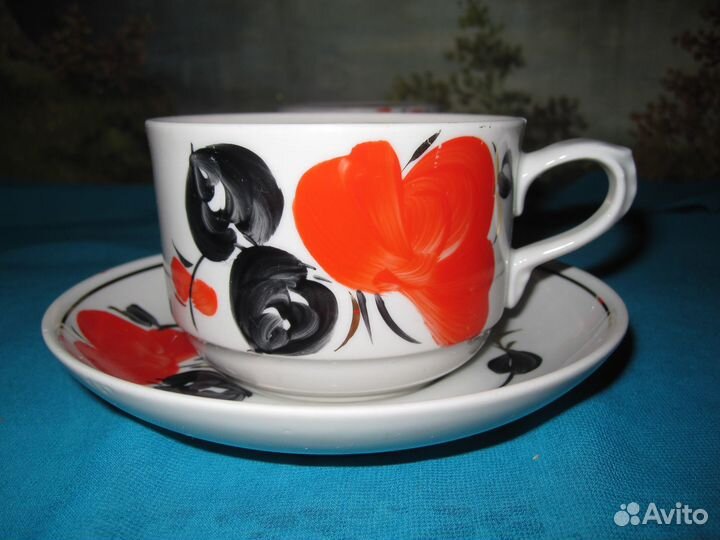 Чайная пара фарфор СССР