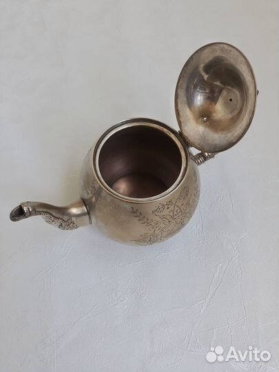 Чайник и молочник мельхиоровые NBE Индия