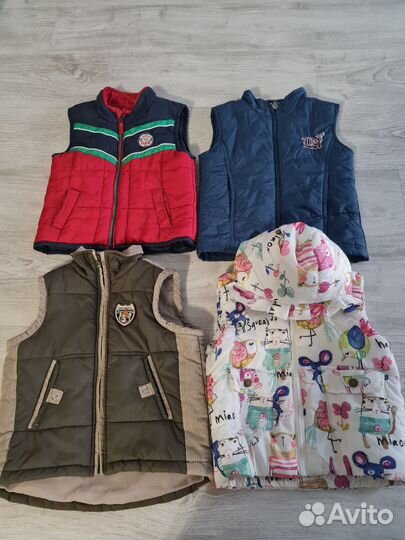 Жилетки утепленные и ветровка