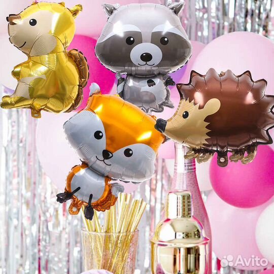 Шары фольгированные животные