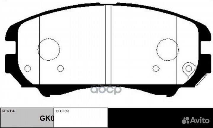 Колодки hyundai Tucson (JM),Coupe(GK) /KIA ckkk1
