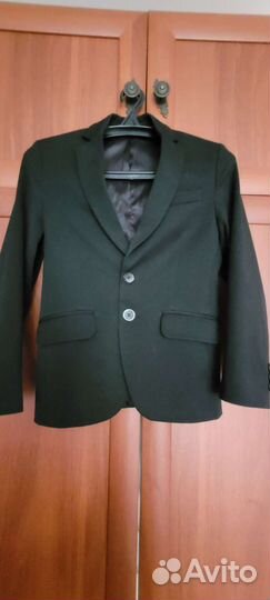 Школьный пиджак Скай лэйк Рио, черный,рост 140